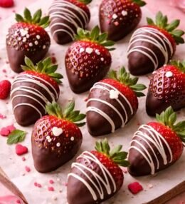 Fresas con Chocolate Estilo Romántico