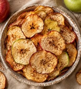 Chips de Manzana con Canela en Air Fryer (sin Azúcar)