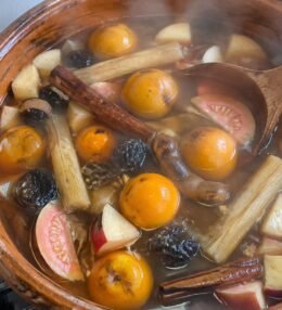 Ponche Navideño de Frutas sin Azúcar Añadida